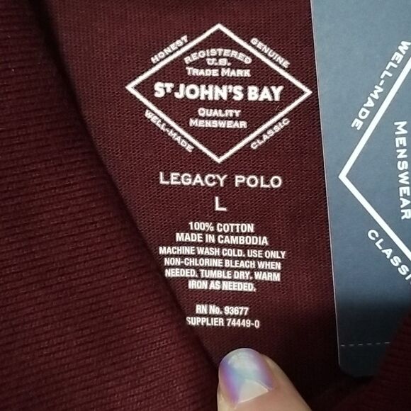 St. John's Bay Polo Shirt - Picture 2 of 3